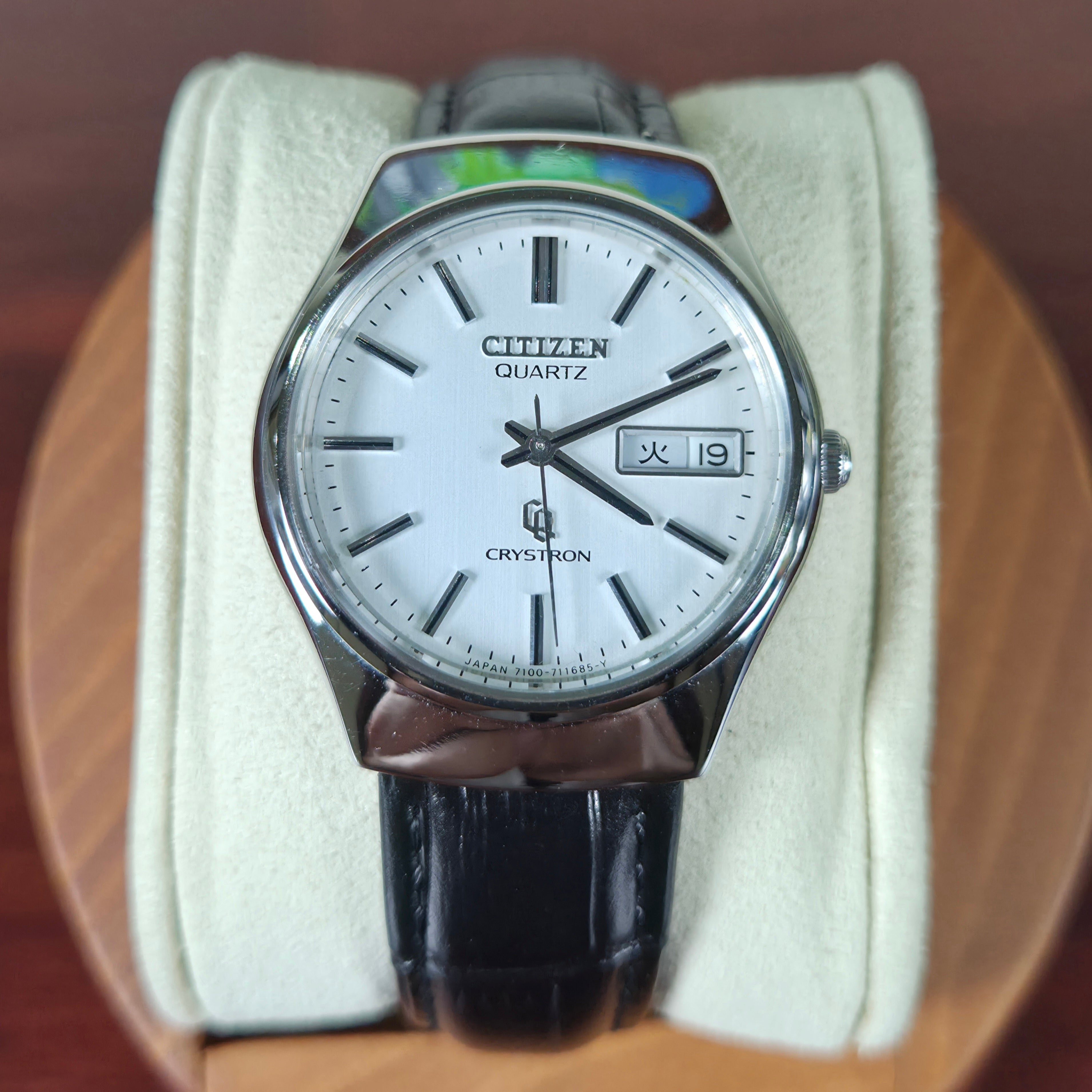 Citizen Crystron 35mm Quartz 4-730321K