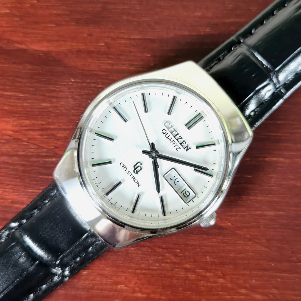 Citizen Crystron 35mm Quartz 4-730321K