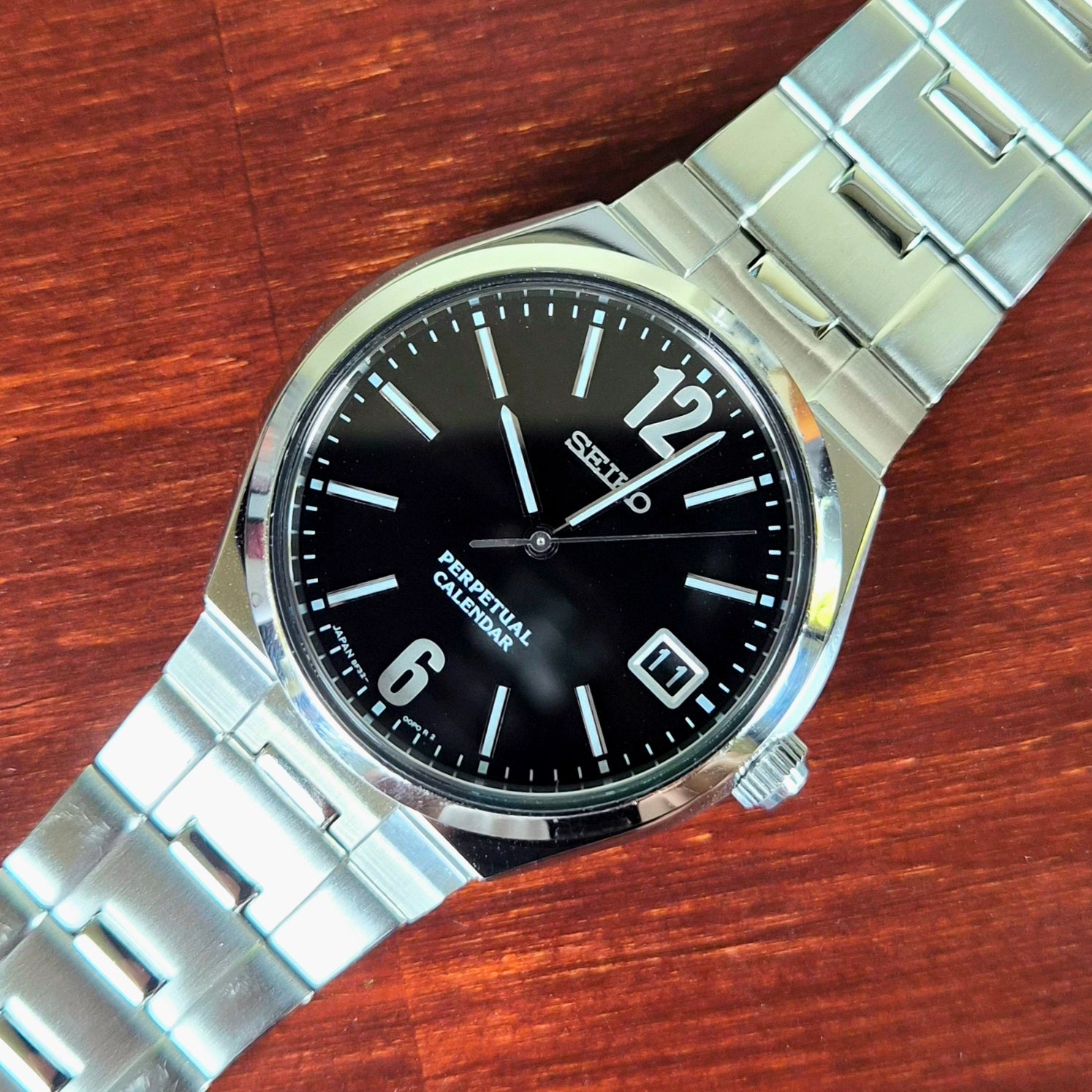 Seiko SUS Perpetual Calendar 8F32-00B0 Quartz
